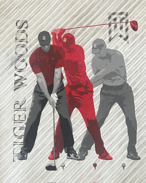 Tiger Woods Swing in Motion — Head-on I